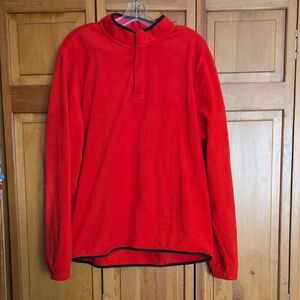 Nike Red Men’s Zip-Up Fleece Pullover